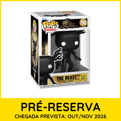 Boneco Funko Pop preto The Beast animação Over the Garden Wall na caixa n.º 2549
