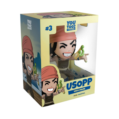 Figura em vinil Usopp na embalagem da coleção YouTooz