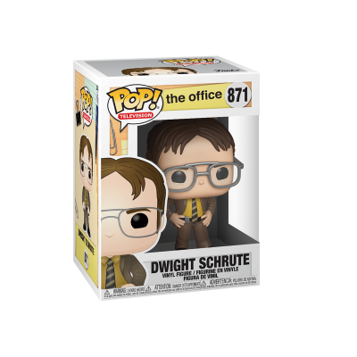 Figura de vinil Dwight Schrute da série The Office na caixa POP! Television