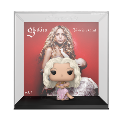 Figura Funko Pop da Shakira com capa do álbum Fijación Oral vol. 1