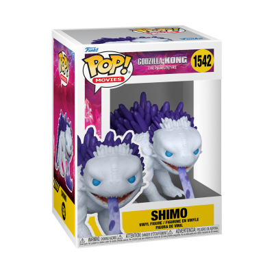 Figura Funko Pop! Shimo branca com espinhos roxos e língua roxa na embalagem original