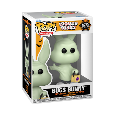 Caixa de figura de vinil Bugs Bunny Pop! Animation Looney Tunes Halloween