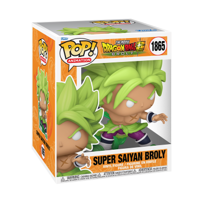 Figura em vinil Pop! Animation Super Saiyan Broly de Dragon Ball Super na caixa