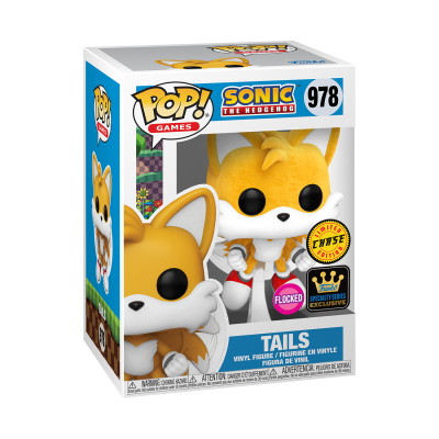 Funko Pop de vinil Tails Sonic The Hedgehog nº 978 em embalagem