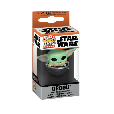 Chaveiro Funko Pop Pocket Grogu Star Wars na caixa