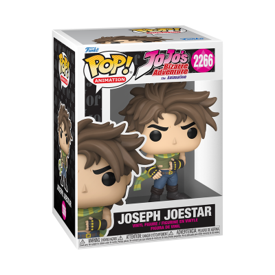 Figura Funko Pop de Joseph Joestar na caixa