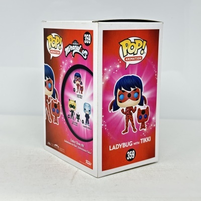 Embalagem do boneco Funko Pop! Animation Ladybug com Tikki da série Miraculous