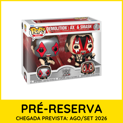 Pack de 2 figuras Funko POP! WWE Demolition: AX & SMASH em vinil.