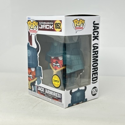 Embalagem Funko Pop Samurai Jack (Armored) com selo Chase Edition