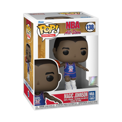 Figura Funko Pop! Magic Johnson NBA All-Stars 1992 na caixa