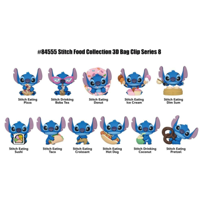 Clips de bolsa 3D Stitch com comida