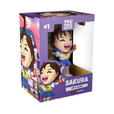 Figura vinilica Sakura em caixa rodada da coleção YouTooz