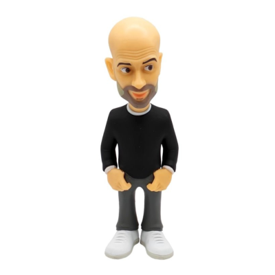 Boneco estilizado de homem careca com barba a vestir roupa casual