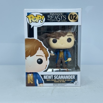 Figura de vinil Newt Scamander Pop! Fantastic Beasts na caixa