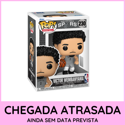 Figura Funko Pop! Victor Wembanyama San Antonio Spurs em caixa