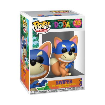 Figura Funko Pop! de vinil do personagem Swiper da série Dora na caixa oficial