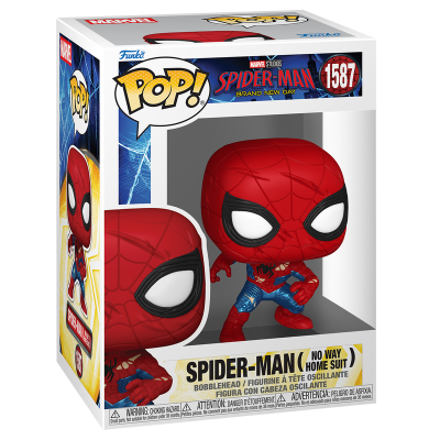 Boneco Funko Pop Spider-Man No Way Home Suit na caixa