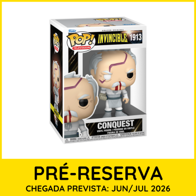 Figura de vinil Funko Pop! Conquest da série Invincible na embalagem