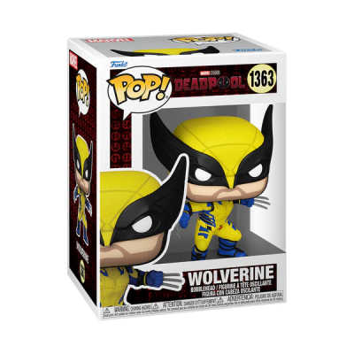 Figura colecionável Funko Pop! de Wolverine da Marvel Comics na caixa