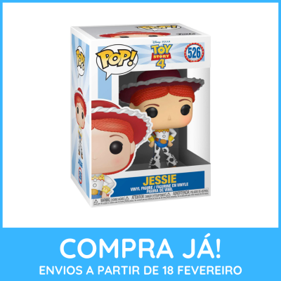 Funko Pop da Jessie Toy Story 4 na embalagem