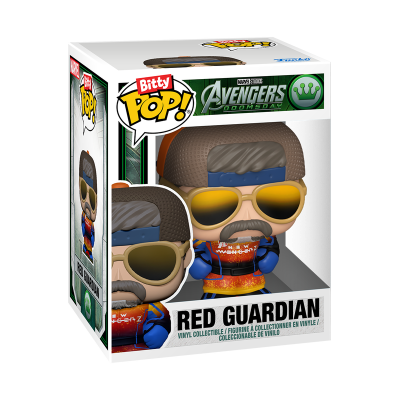 Figura colecionável de vinil Red Guardian dos Avengers em caixa Bitty Pop!