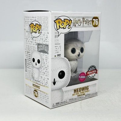 Embalagem de figura Pop! Harry Potter Hedwig nº 76 com janela transparente