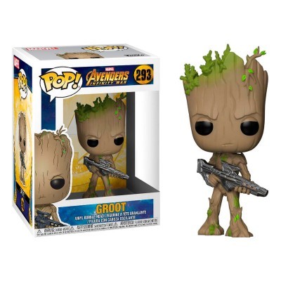 Figura de vinil Groot dos Avengers Infinity War com caixa original.