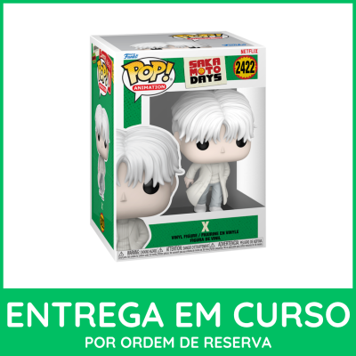 Figura Funko POP! Animation Sakamoto Days personagem X na caixa