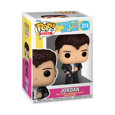 Figura de vinil Funko Pop! Rocks de Jordan, New Kids on the Block, dentro de embalagem 314