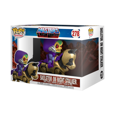 Figura Funko Pop! Skeletor montado no cavalo Night Stalker na caixa