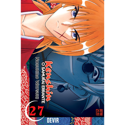 Capa do manga Kenshin O Samurai Errante volume 27 com personagens em estilo anime