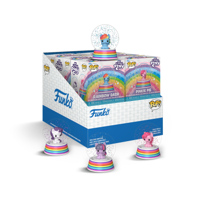 Globos de neve Funko Pop My Little Pony com figuras de vinil e bases coloridas