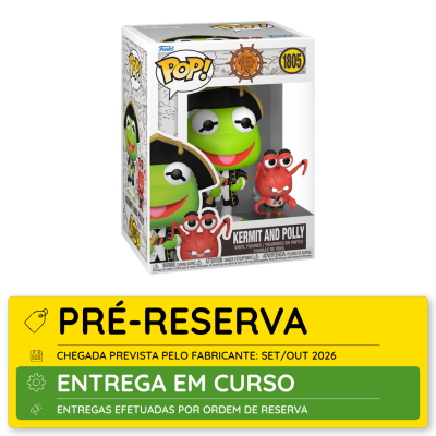 Figura Funko Pop Kermit and Polly em caixa de vinil