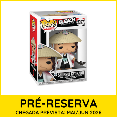 Figura vinil Shunsui Kyoraku Bleach Funko Pop na caixa