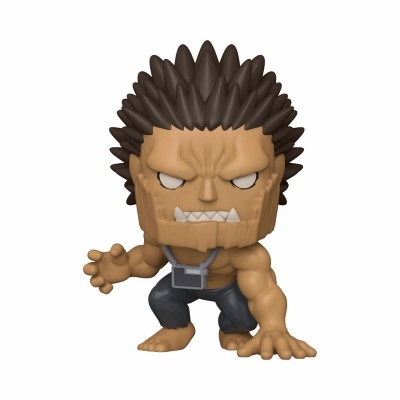 Figura de ação Funko Pop castanha com cabelo espetado e colar