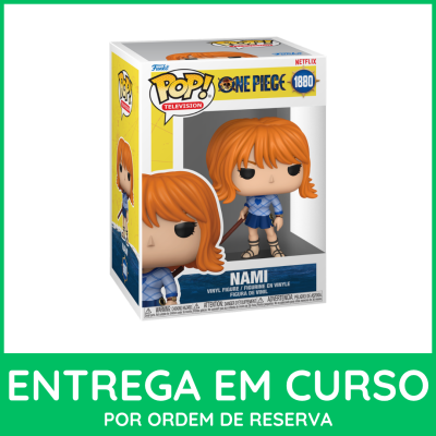 Figura Funko Pop! Nami da série One Piece em embalagem