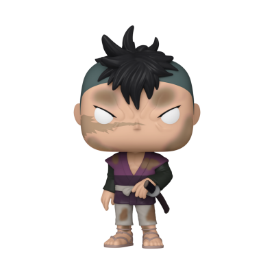 Figura Funko Pop do personagem Zabuza Momochi de Naruto em vinil com roupa ninja.