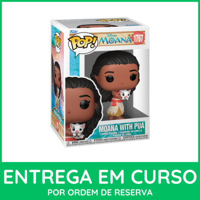 Figura Funko Pop! Moana com Pua na caixa