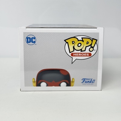Caixa de boneco Funko Pop! Heroes DC com imagem parcial da personagem