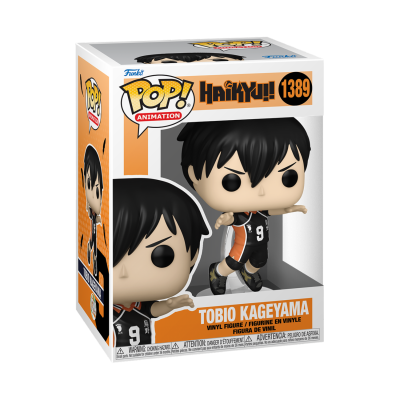 Figura Pop! Animation Tobio Kageyama Haikyuu!! em embalagem