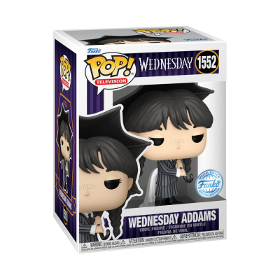 Funko POP! da Wednesday Addams número 1552 em embalagem