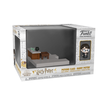 Embalagem Funko Mini Moments Potions Class Harry Potter com figura e cenário