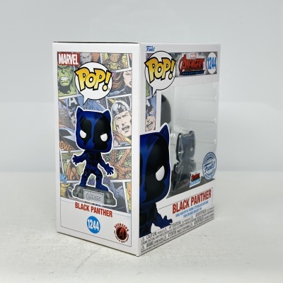 Embalagem Funko POP! da figura Black Panther da Marvel Avengers