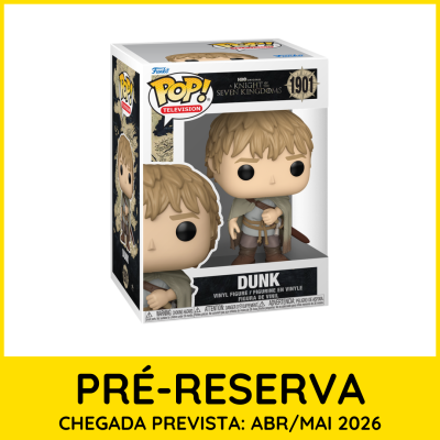 Figura Funko Pop! Dunk da série A Knight of Seven Kingdoms na sua caixa de embalagem.