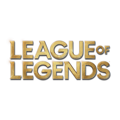 Logótipo dourado do jogo LEAGUE OF LEGENDS