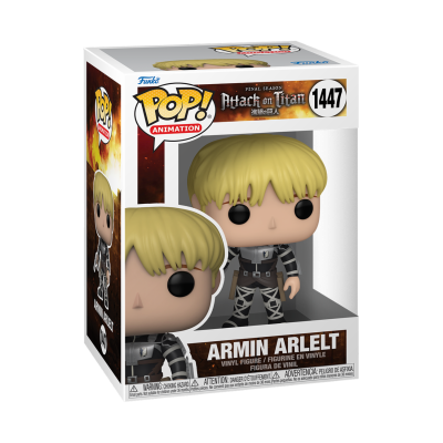 Figura Funko Pop! Armin Arlert Attack on Titan na caixa