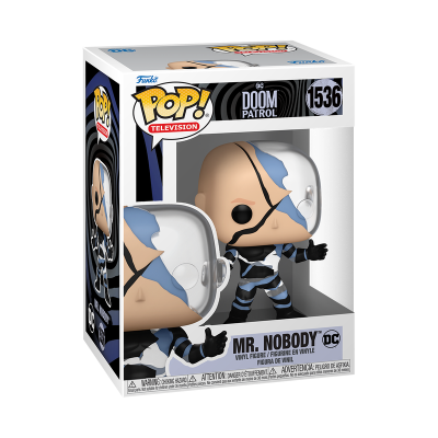 Funko Pop Mr. Nobody Doom Patrol embalagem