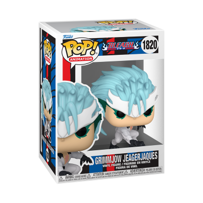 Figura Pop! Animation Grimmjow Jaegerjaques Bleach 1820 na embalagem