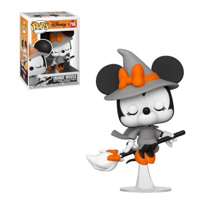 Figura Funko Pop da Minnie Mouse de bruxa com a embalagem