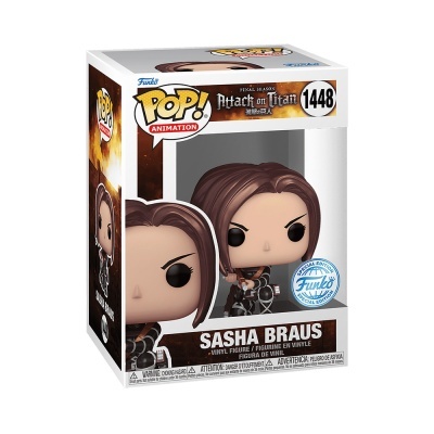 Figura Funko Pop Sasha Braus número 1448 dentro de caixa com janela transparente